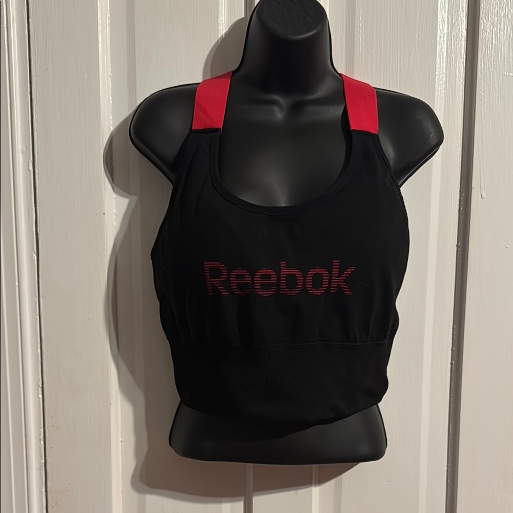 Reebok Black and Red Sports Bra Intimates Size 2x